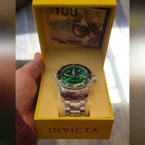 Invicta Men's Silver Green Watch
